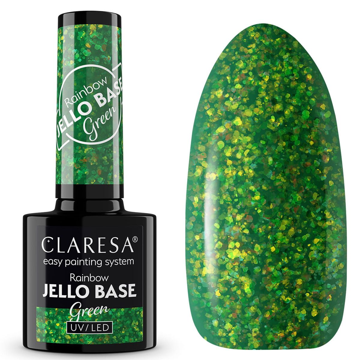 Claresa Rainbow Jello base coat vert 5ml