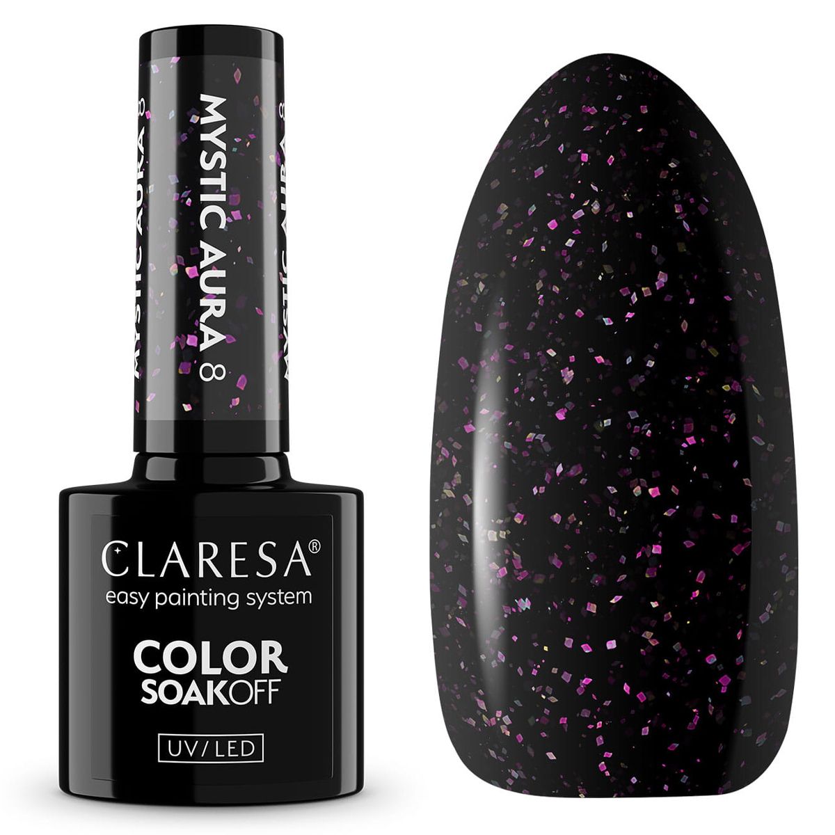 Claresa vernis gel uv led 5ml aura mystique 8