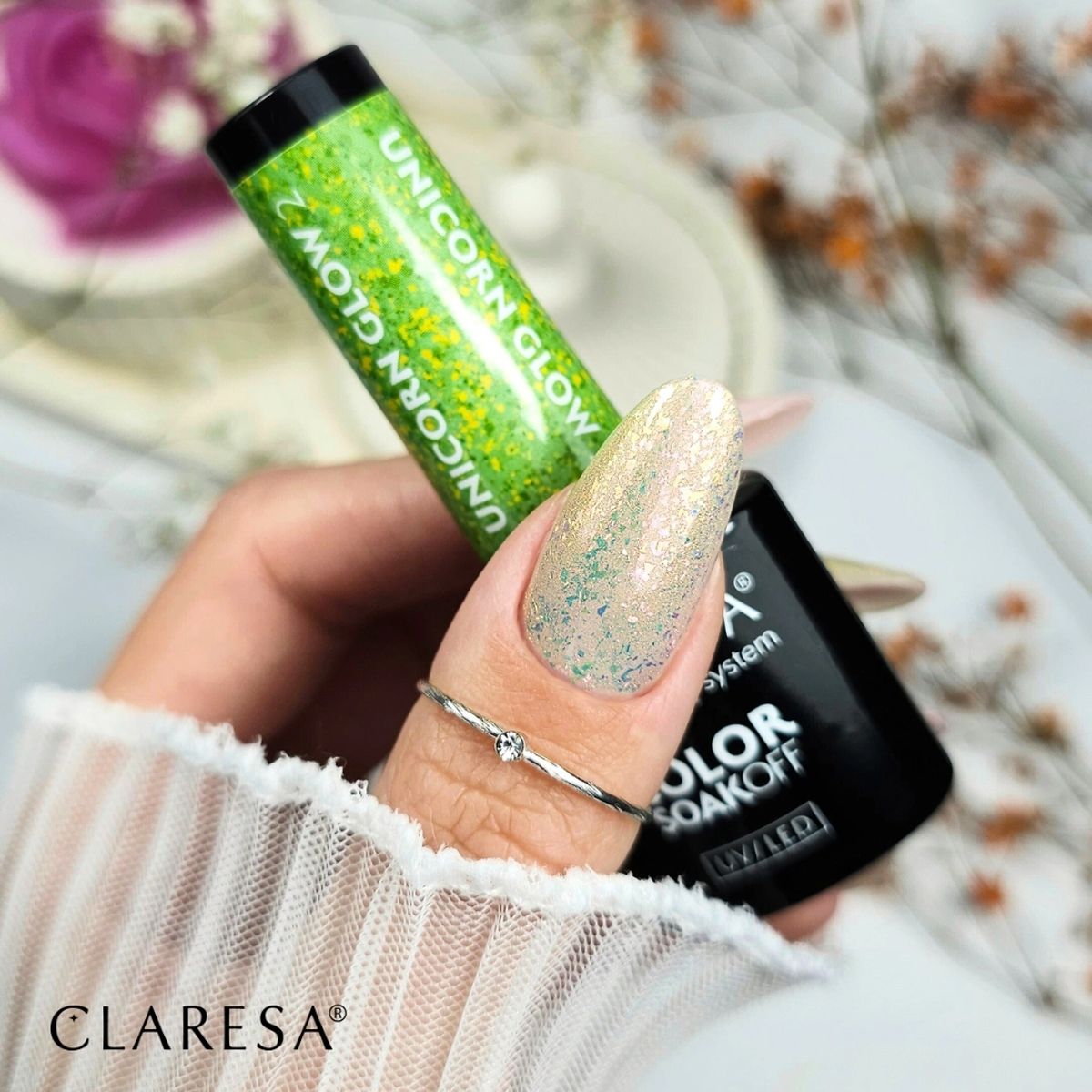 Claresa Vernis Gel UV LED 5 ml Licorne Glow 2