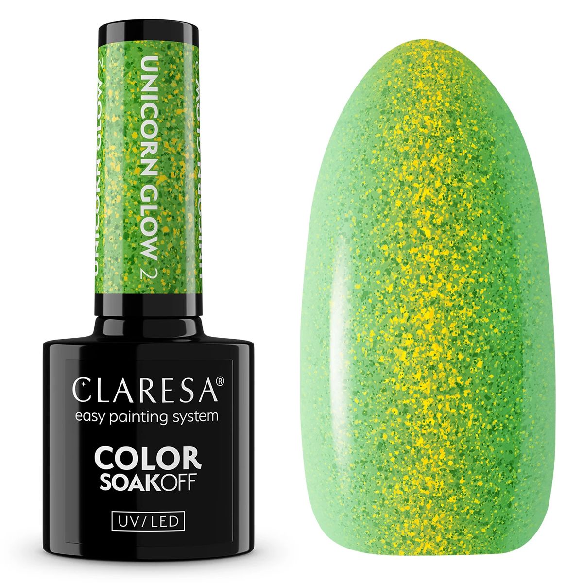 Claresa Vernis Gel UV LED 5 ml Licorne Glow 2