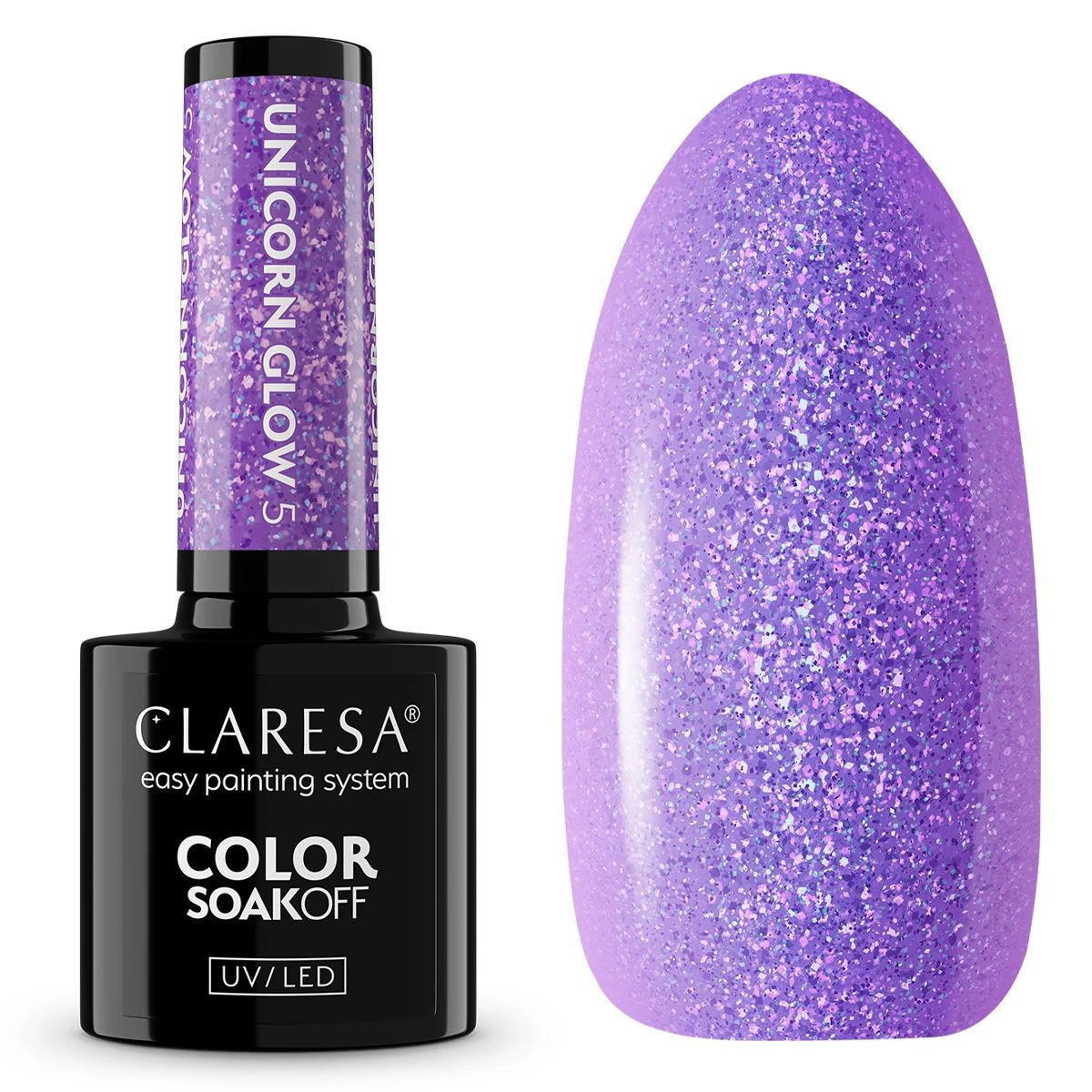 Claresa Vernis Gel UV LED 5 ml Licorne Glow 5