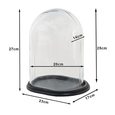 Cloche Clayre eef 6gl3482 transparent 21x16x27 cm