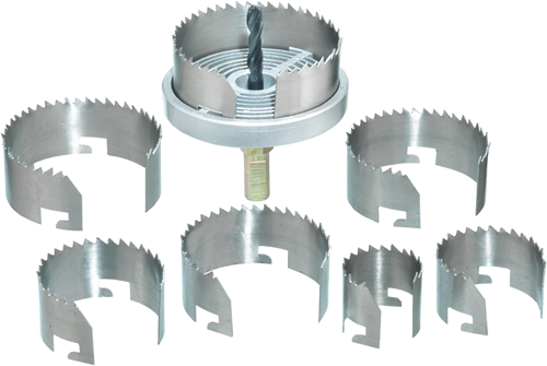 Connex set 7 scies cloches bois - coxt976320