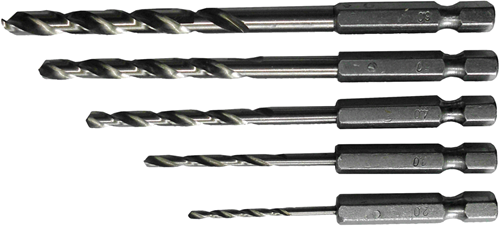 Connex jeu de forets en acier 2-6mm 6k 5pcs bleu - cox978205