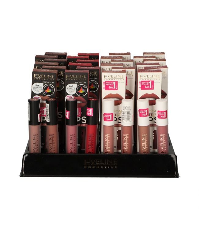 Eveline oh! my lip rouge à lèvres liquide mat présentoir à lèvres divers 32 pièces