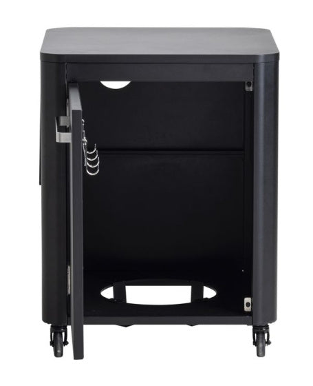 Table de travail de chariot cozze pliant avec 1 porte noire