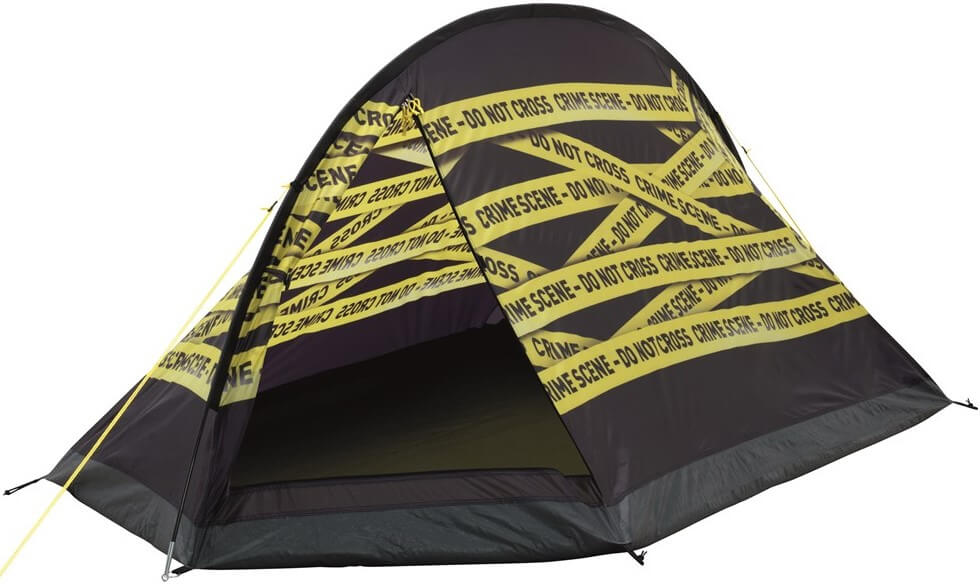Tent de scène de crime d'image de camp facile