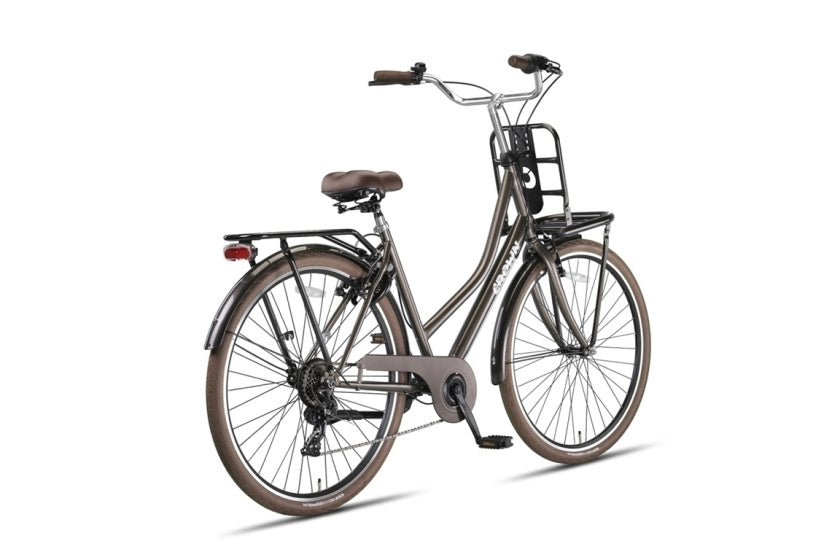 Crown Berlin 28 pouces 53 cm dames 7V V-freins gris-brun
