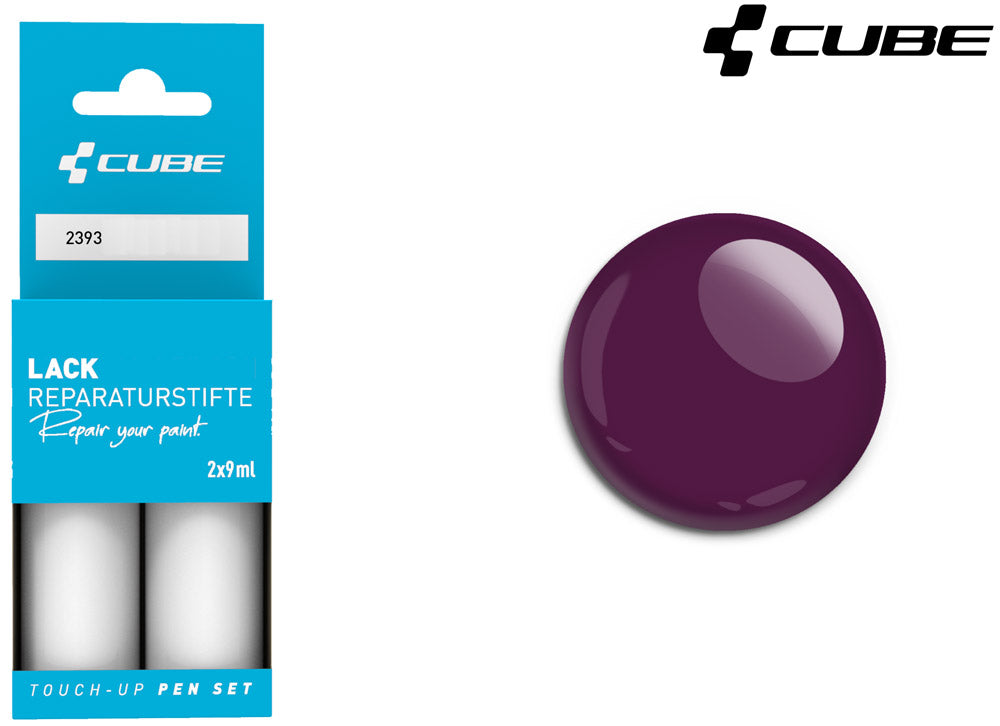 Set de stylos de retouche Cube vin brillant