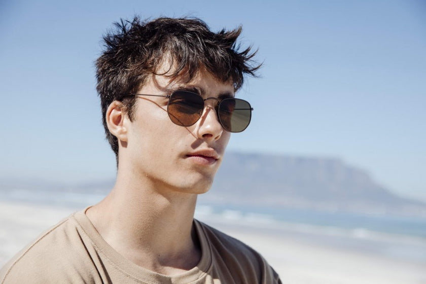 Lunettes de soleil brun unisexe (CWI2407)