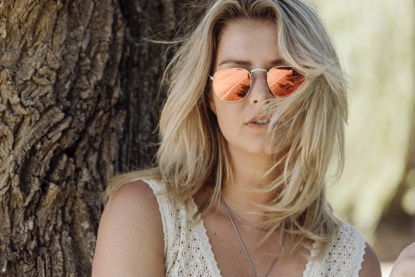 Lunettes de soleil Unisexe Gold Red (CWI2413)