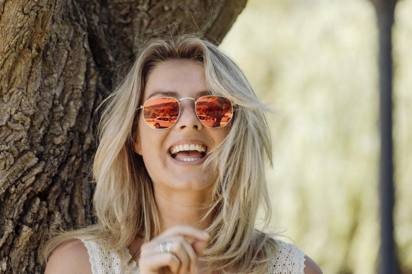 Lunettes de soleil Unisexe Gold Red (CWI2413)