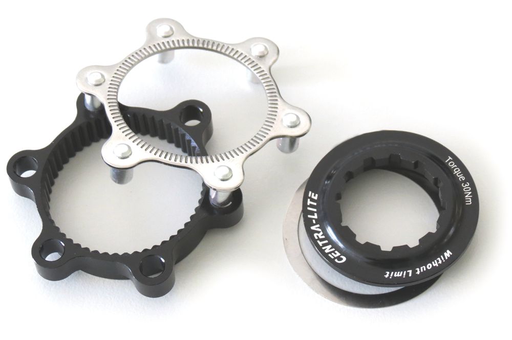 Adaptateur hub centerlock Xlc 6 cames noir zi