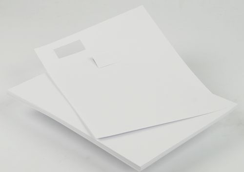 Papier carte de prix Juncker blanc sachet de 25 feuilles