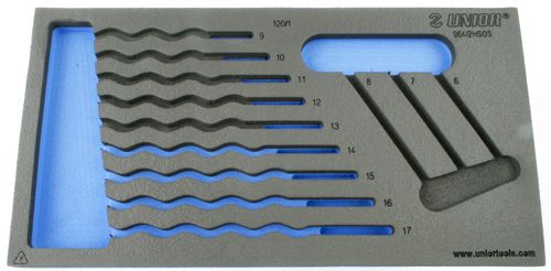 Chariot à outils pour incrustations de mousse Unior