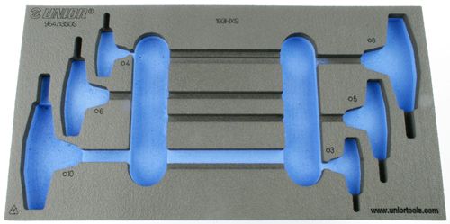 Chariot à outils pour incrustations de mousse Unior