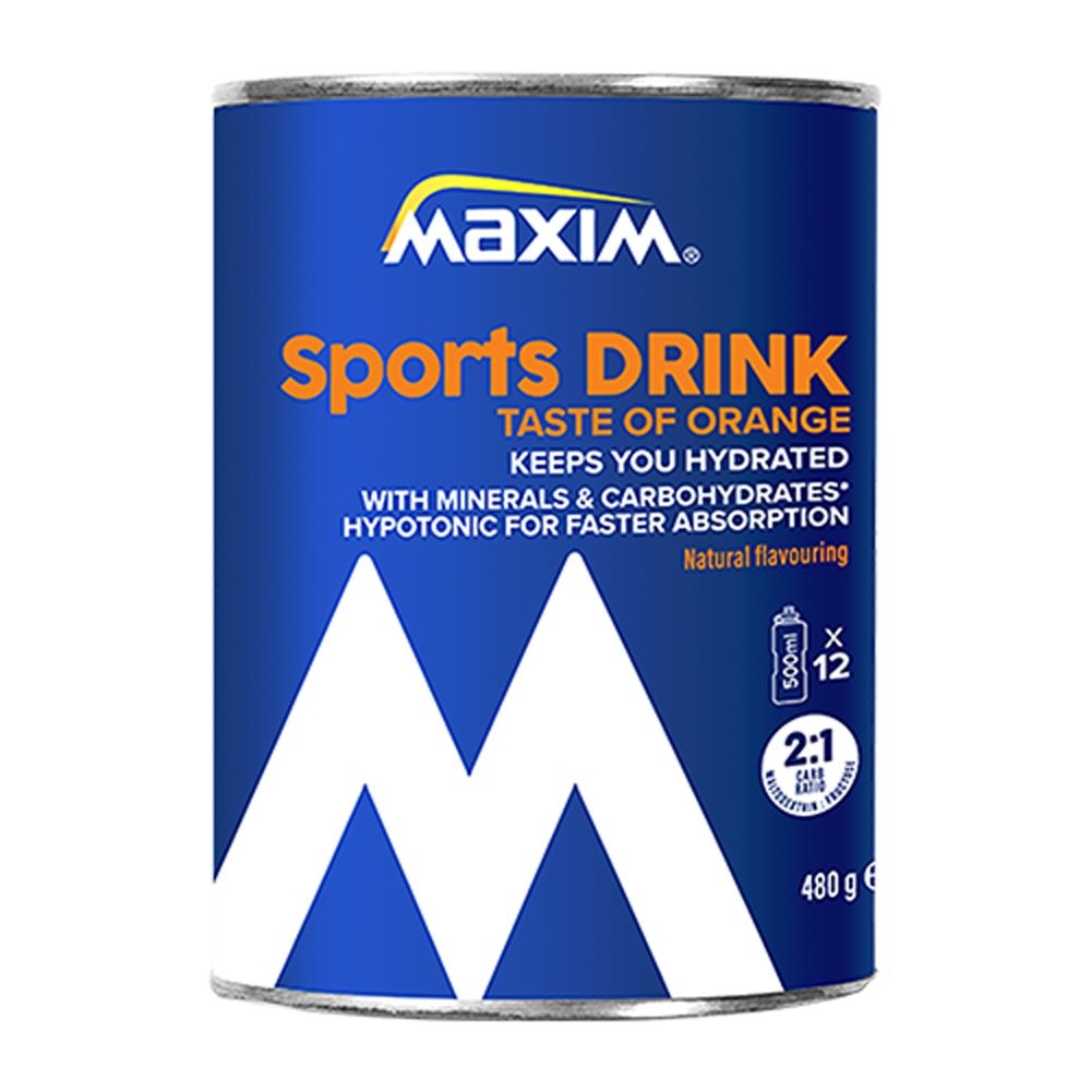 Boisson pour sportifs Maxim orange fraîche