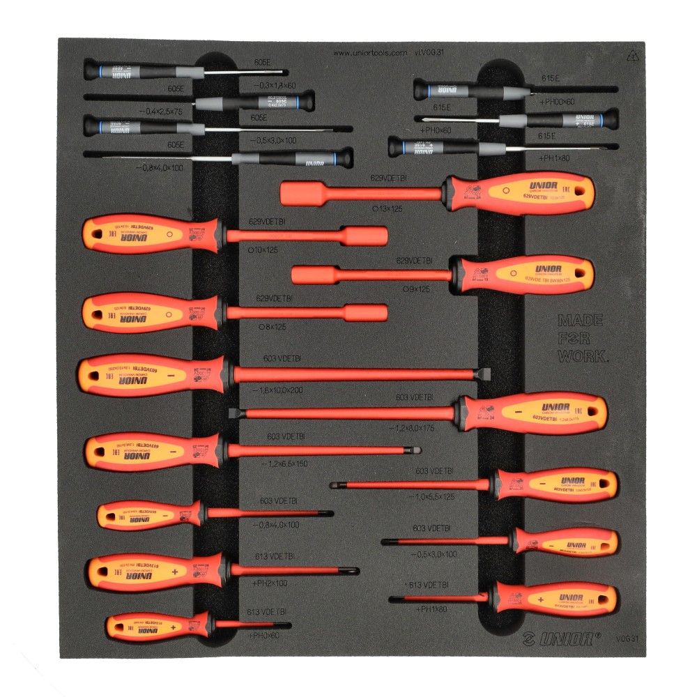 Établi d'incrustation d'outils Unior xlc