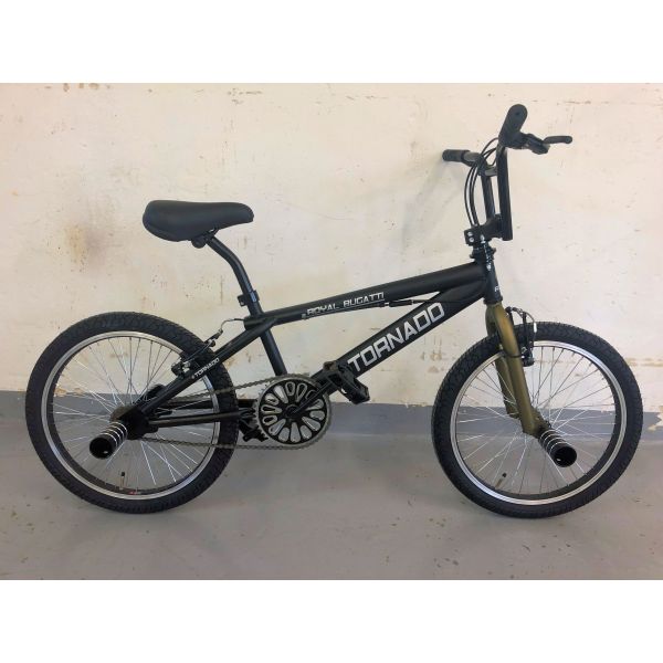 Vélo BMX Royal - Bugatti tornado freestyle 20 pouces - bronze noir mat