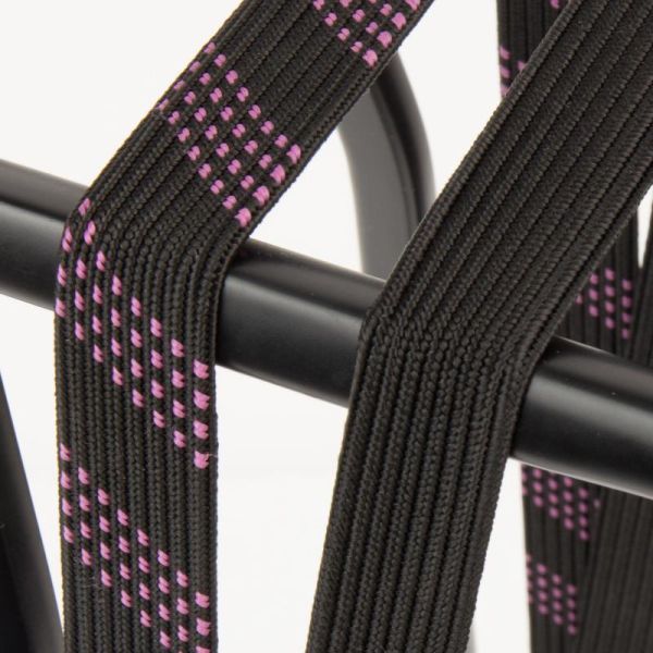 Widek b.v. widek sangle de sécurité suv crochet en acier 54cm noir rose