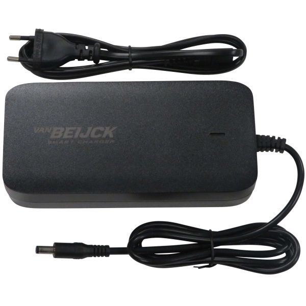 Chargeur de batterie Van Beijck chargeur intelligent li-ion 5,5 x 2,1 mm (chargeur rapide 4a) 36 volts 4ah