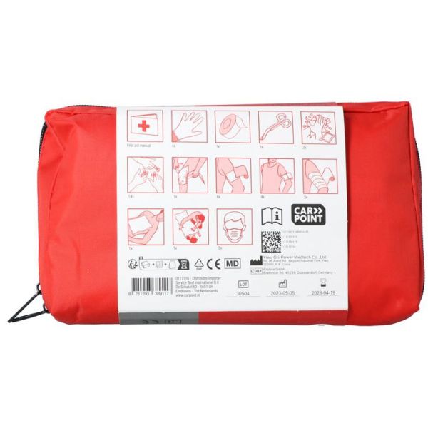 Ensemble de premiers soins Carpoint 40 pièces avec le DIN Standard 13164: 2022