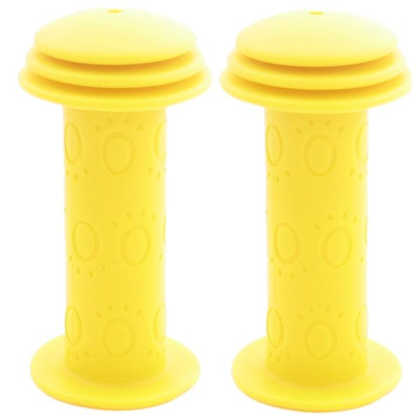 Poignées de vélo Edge Kiddy pour enfants - 96 mm, Geel
