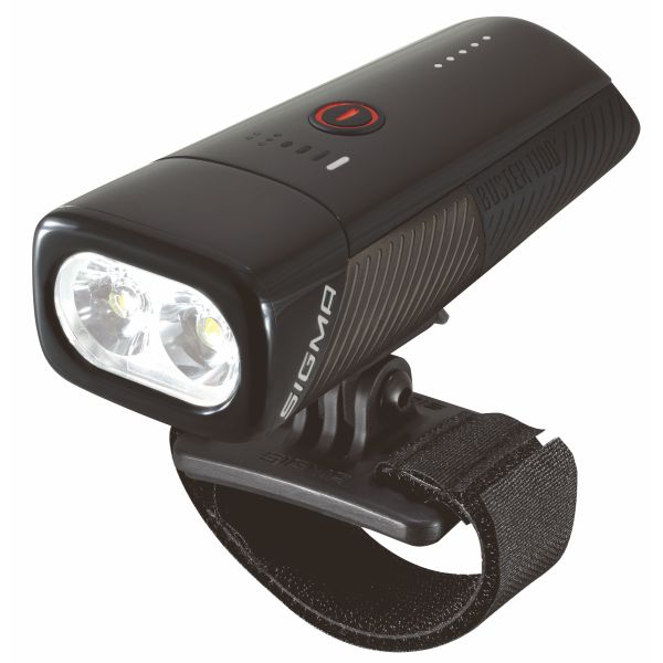 Sigma Headlight Buster 1100 LED HELMHOUDER -LI -ION BATTERIE USB