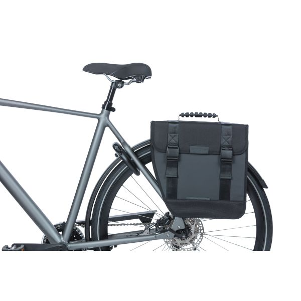 Tour de basilic à gauche - Sac à vélo unique noir
