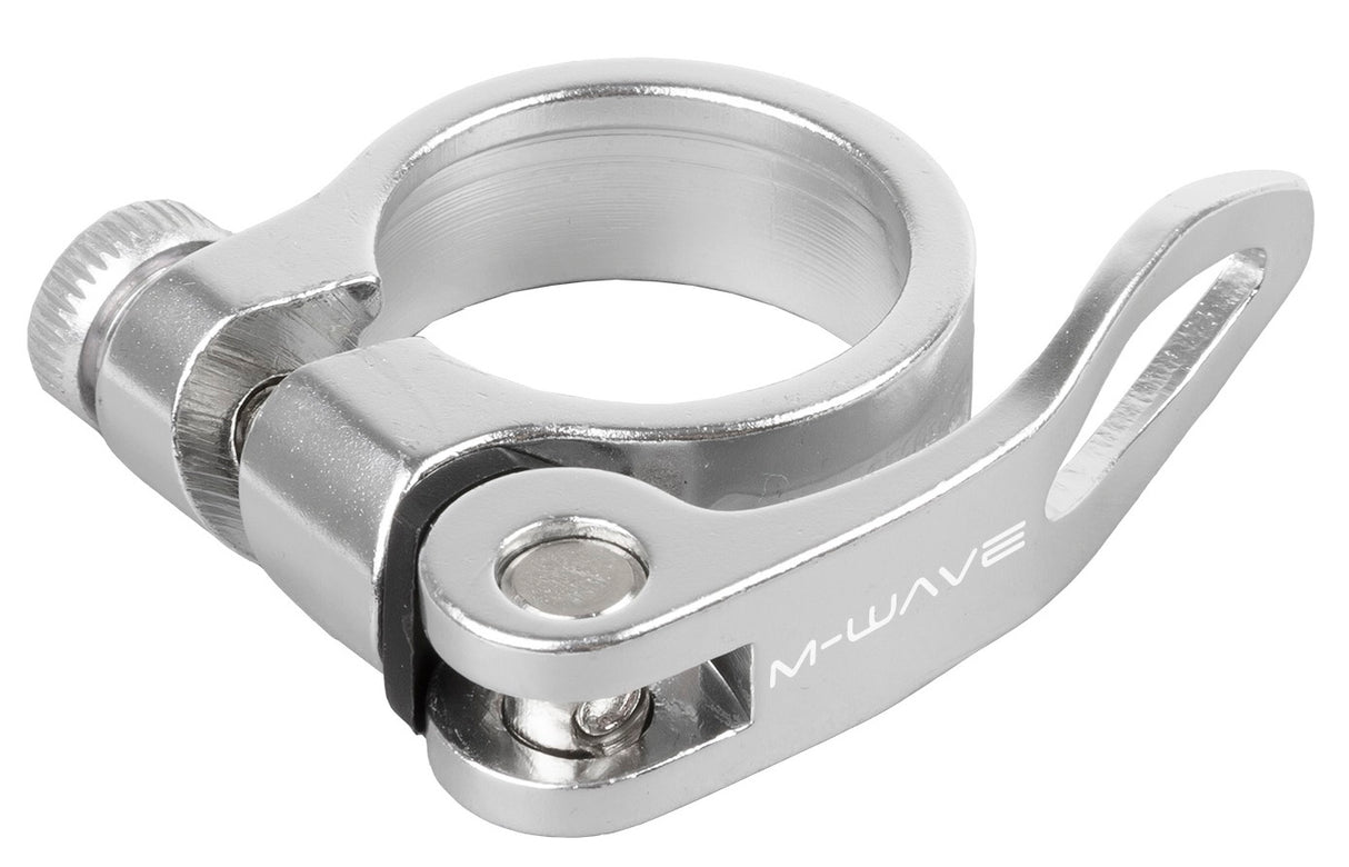 Collier de tige de selle M-wave avec dégagement rapide 34.9 argent sur carte