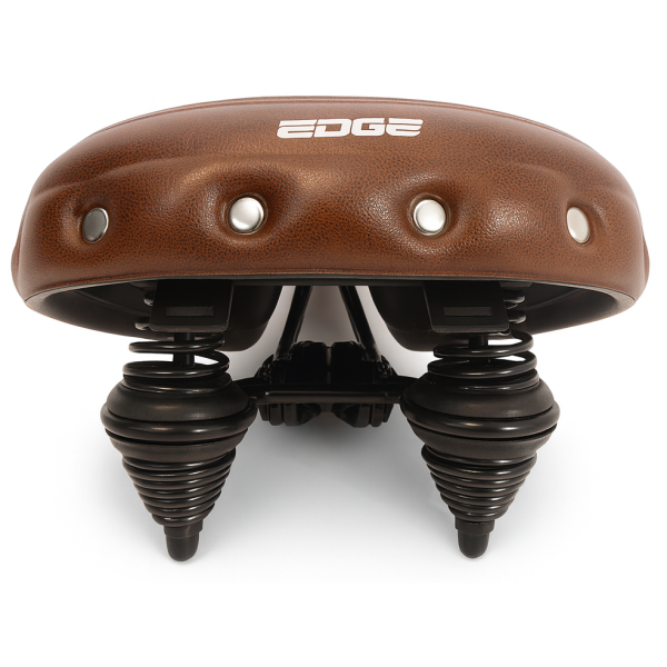 Selle de vélo Edge urban xl wave - marron