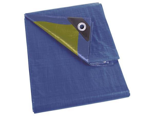 Bâche - bleu kaki - solide - 5 x 6 m