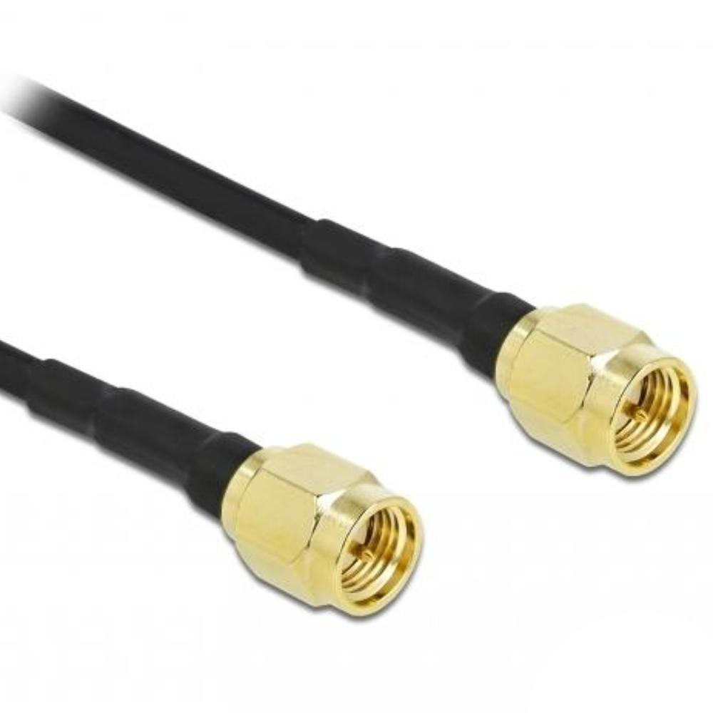 Câble d'antenne Abi Delock fiche SMA vers fiche SMA LMR CFD100 2 m faible perte