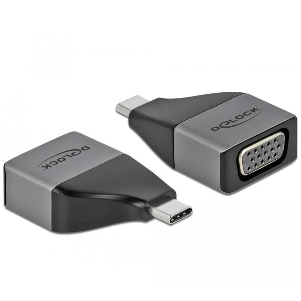 Adaptateur Abi Delock USB Type-C™ vers VGA (DP Alt Mode) 1080p - Conception compacte