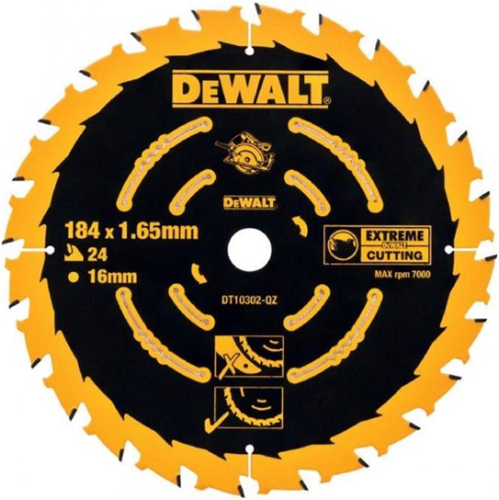 Accessoires Dewalt | lame de scie circulaire | 184x16x24t - dt10302-qz