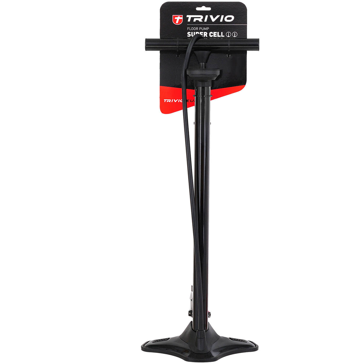 Trivio - pompe à vélo super cell haute pression tubeless 18bar aluminium