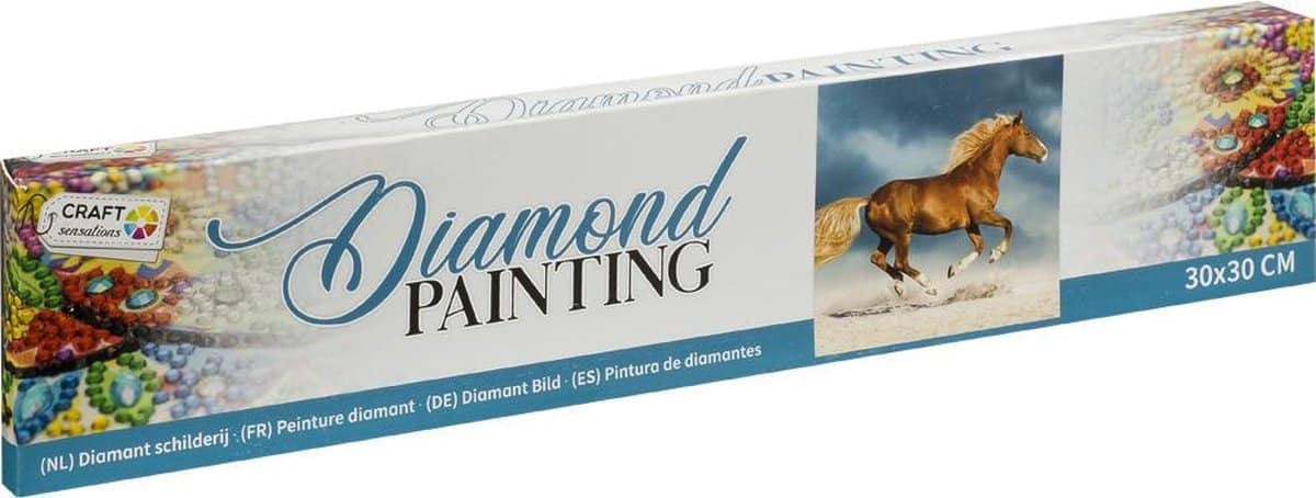Bongers jouets peinture diamant - cheval - 30x30 cm
