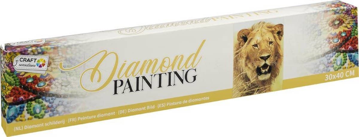 Bongers jouets peinture diamant lion 30x40 cm
