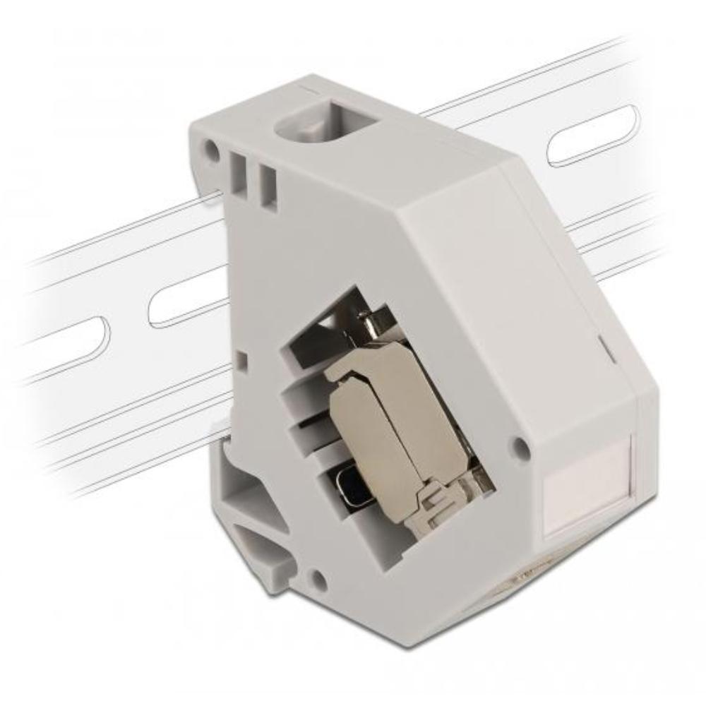 Adaptateur rail Din avec module Keystone