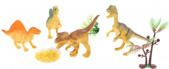 Toi-toys monde des dinosaures 4 dinosaures avec 1 œuf de dinosaure