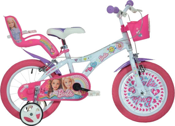 Dino 14 pouces 24 cm filles knijprem rose blanc