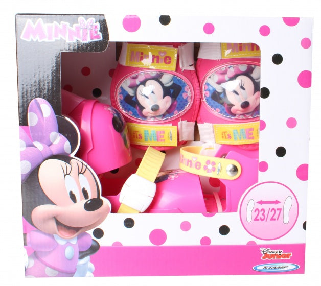 Minnie Mouse Roller Skates Girls Pink White Taille 23-27