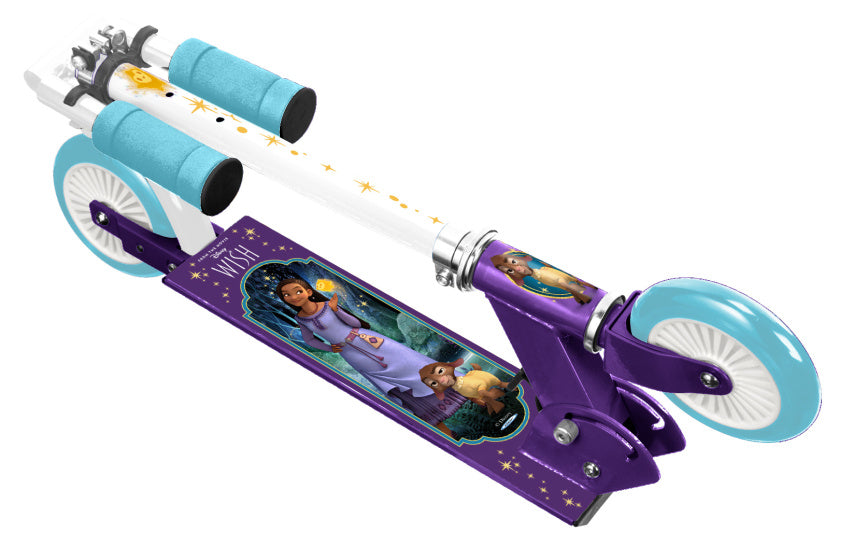 Disney Wish à 2 roues Kinderstep pliable Fook Foke Purple Bleu
