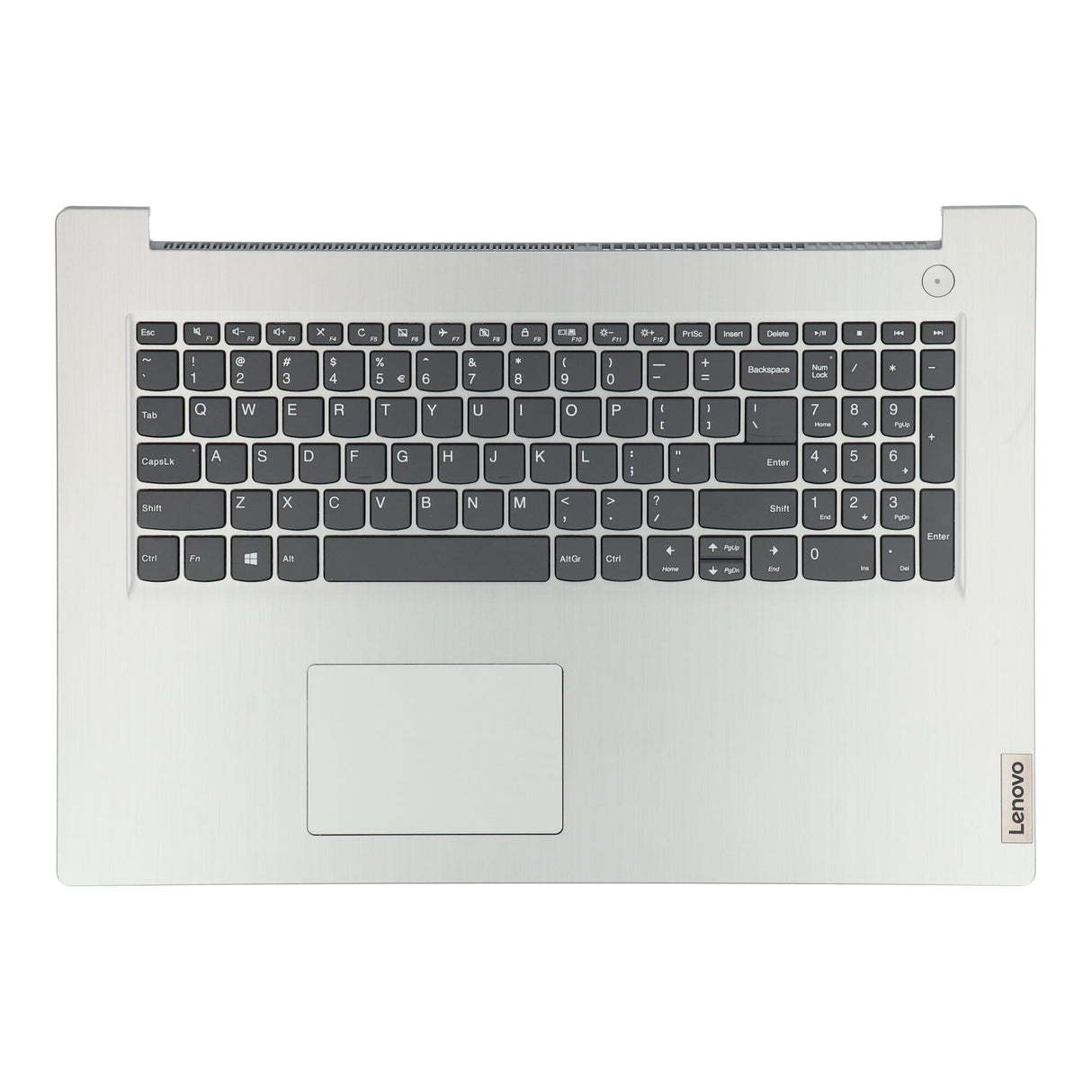 Clavier d'ordinateur portable Lenovo qwerty us + capot supérieur - gris