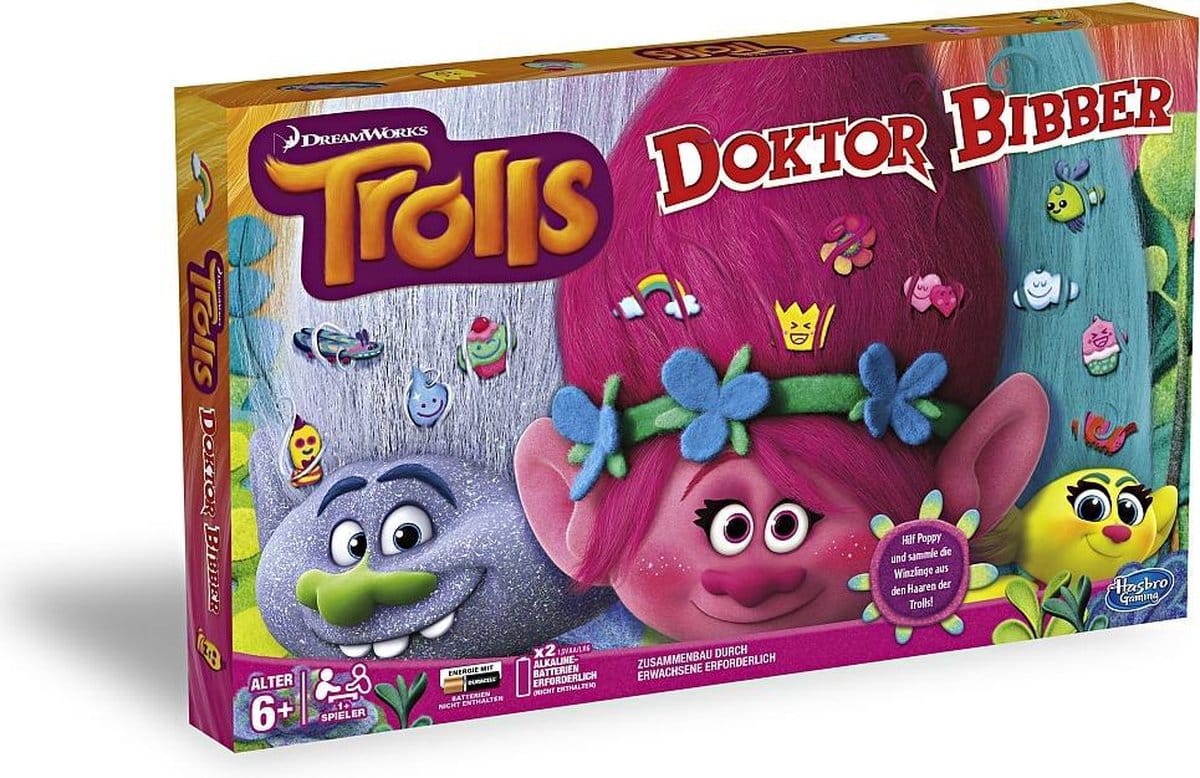 Hasbro docteur bibber trolls le jeu de chirurgie, allemand