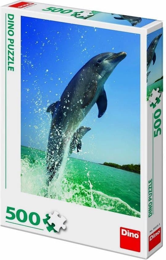 Puzzle dinosaure Dinotoys - dauphins - 500 pièces