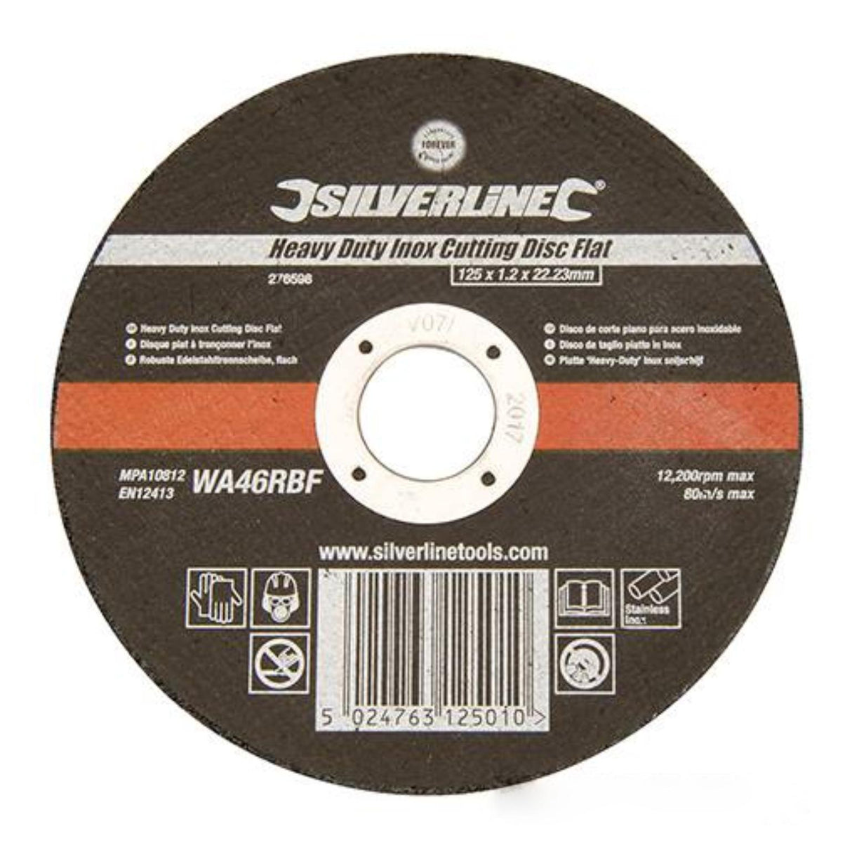 Disque à tronçonner - 12200 tr/min - ø 125 mm