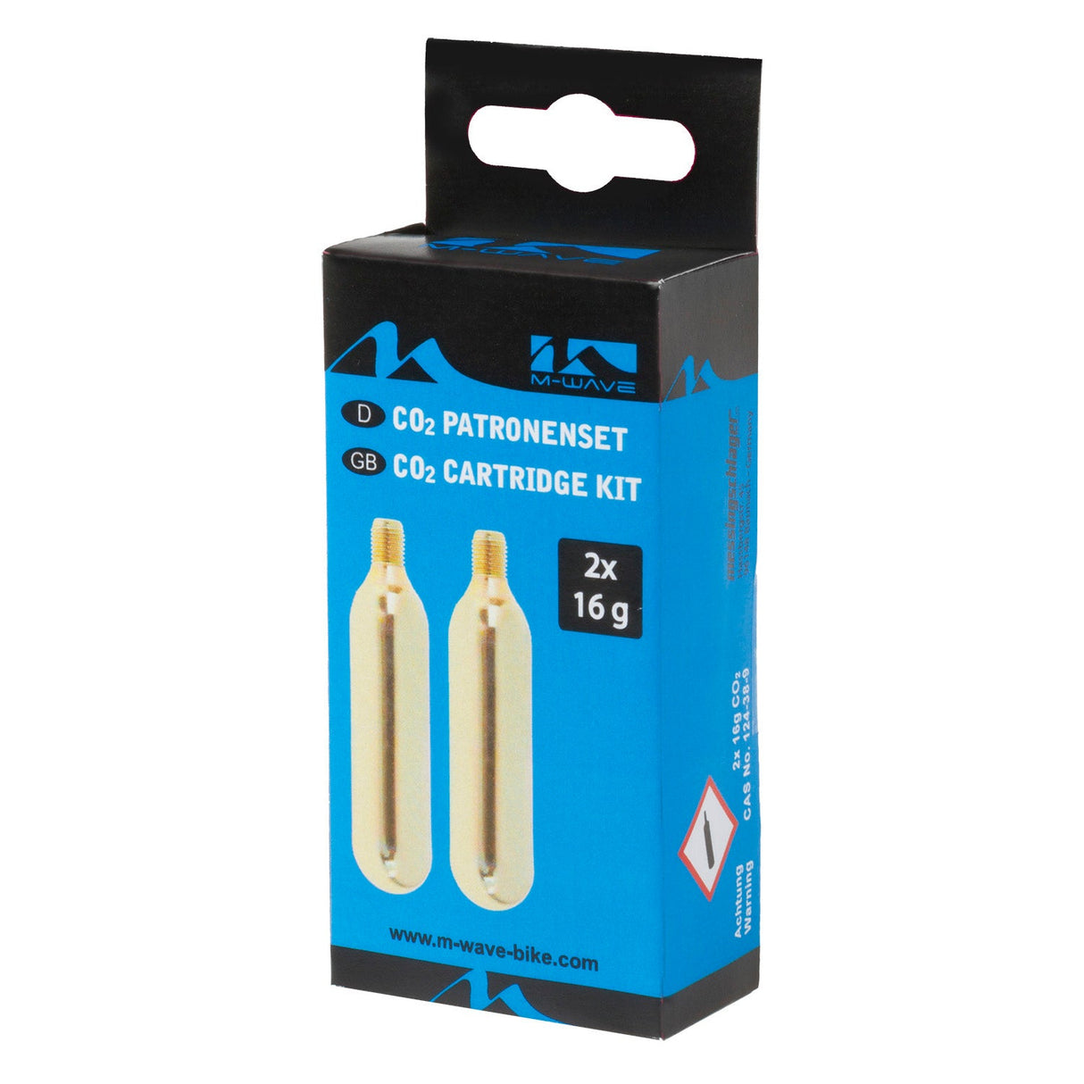 Cartouches de munitions co2 m-wave à baril en laiton (2 pièces 16 gr.)