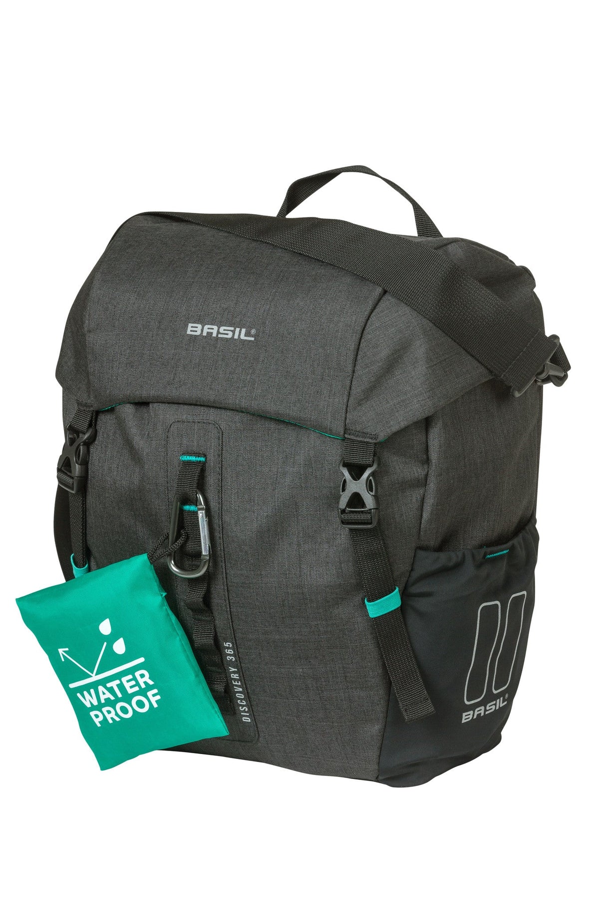 Basil Discovery 365D Sac à vélo unique M - léger, compact, étanche - noir