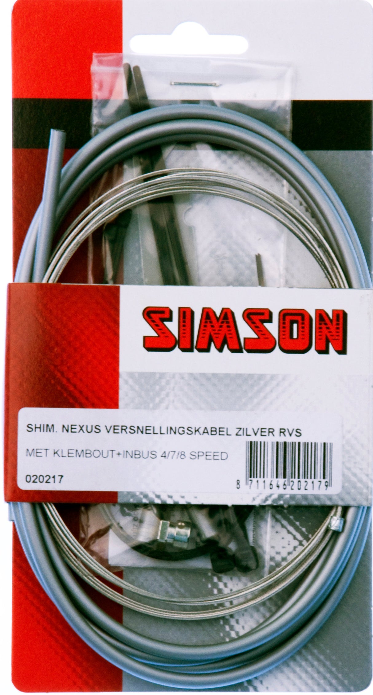 Ensemble de câbles d'engrenage Nexus 1700 2150 mm Gray Silver
